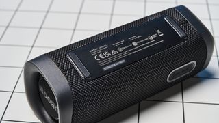 A black EarFun UBoom L wireless Bluetooth speaker