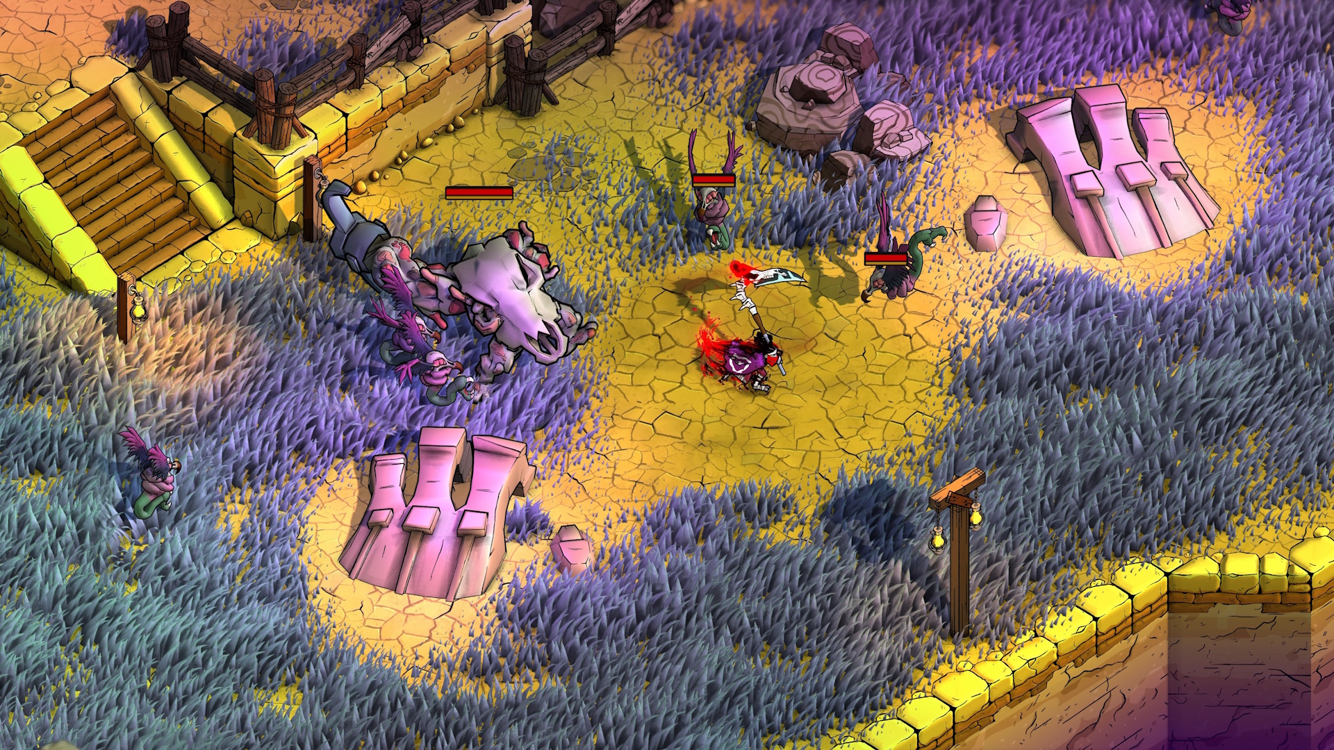 Blighted screenshot showing off combat