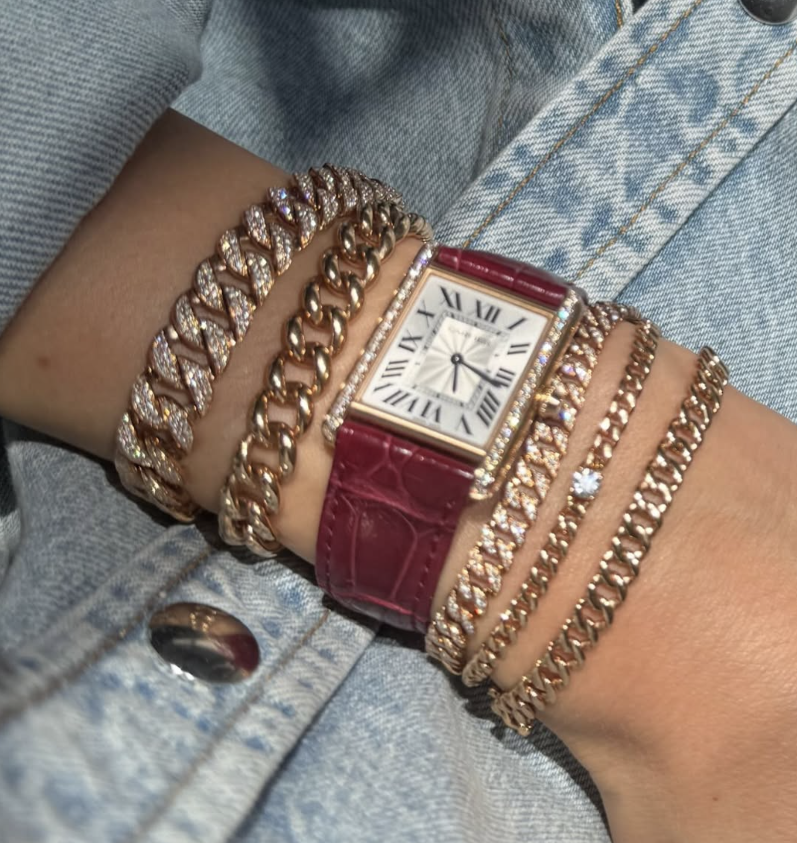 Anita Ko Jewellery watch and diamond bracelets