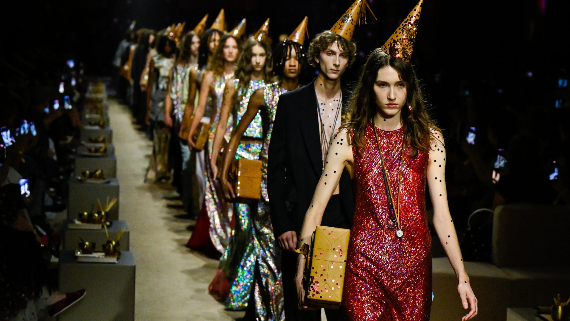 Coach's new Turnlock Tote Bag on the Spring 2027 runway at New York Fashion Week