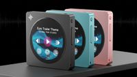 FiiO Snowsky Disc portable music player in black, teal and pink