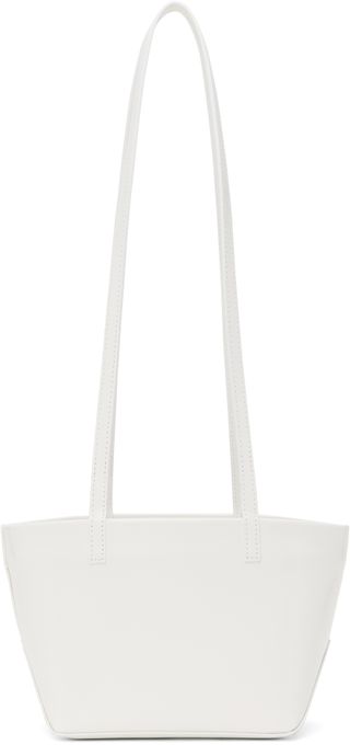 White Mini Square Leather Bag