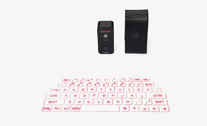 Laser projector keyboard