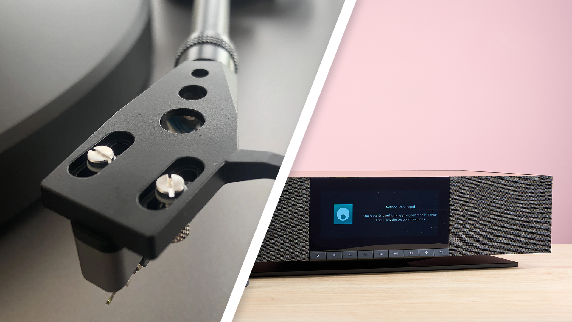 An image featuring both the Cambridge Audio Alva TT V2 and the Cambridge Audio Evo One.