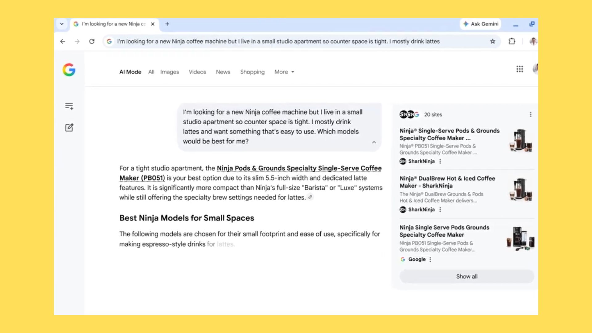 حالت هوش مصنوعی گوگل