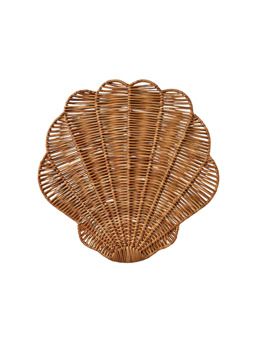 Woven Rattan Shell Charger