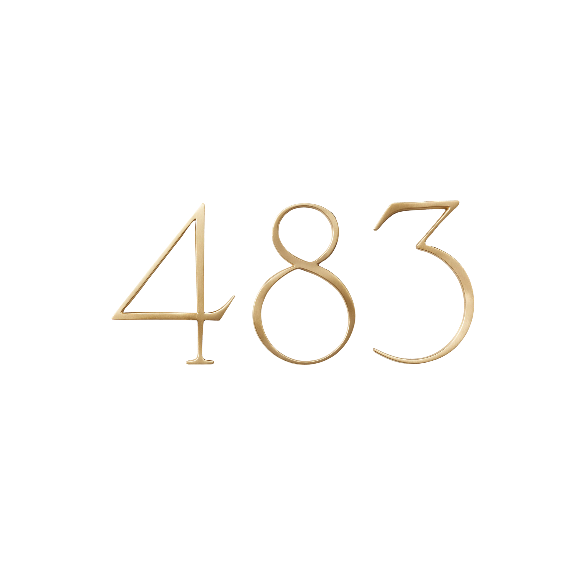 gold house numbers