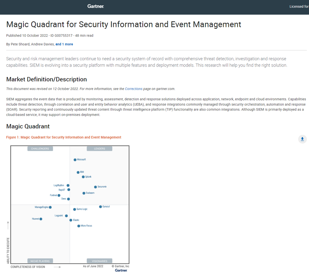 Whitepaper cover with title, text, and SWOT analysis chart