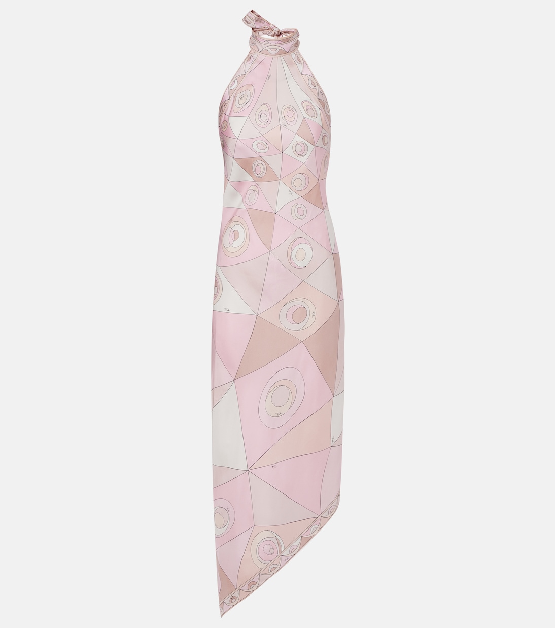 Occhi Silk Twill Maxi Dress in Pink - Pucci