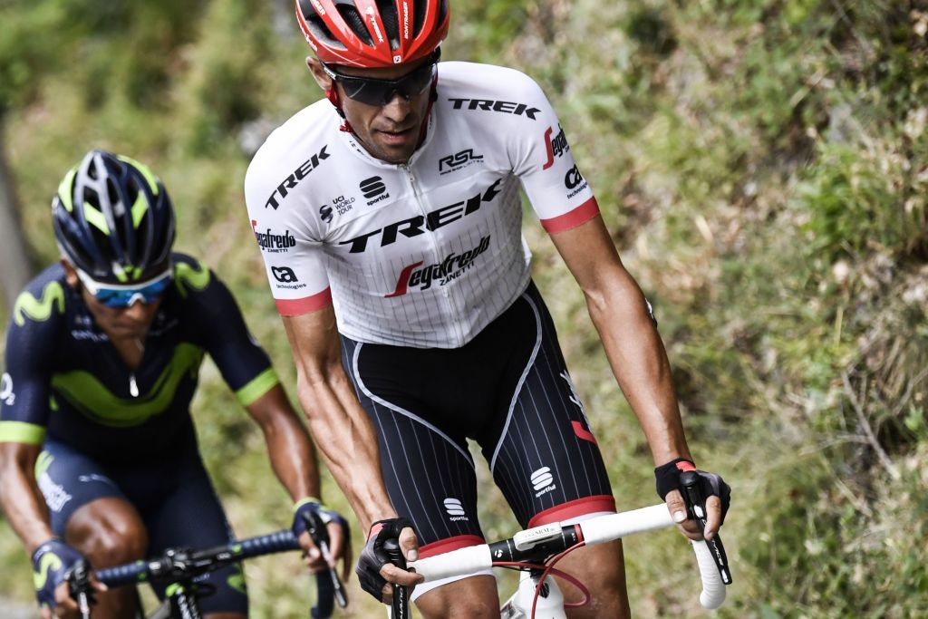 Alberto Contador (Trek-Segafredo) on the attack
