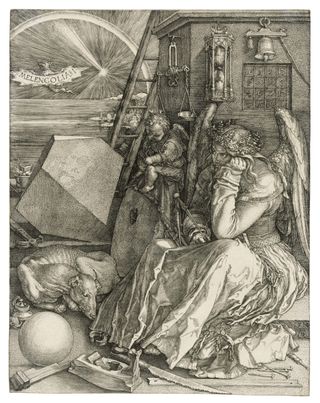 ‘Melencolia I’, 1514, engraving by Albrecht Dürer. £187,500.