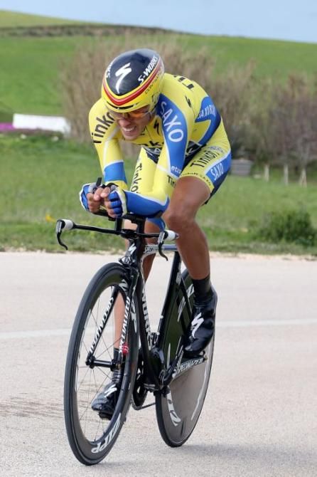 Alberto Contador (Tinkoff-Saxo) finished in 4th place at the Volta ao Algarve time trial.