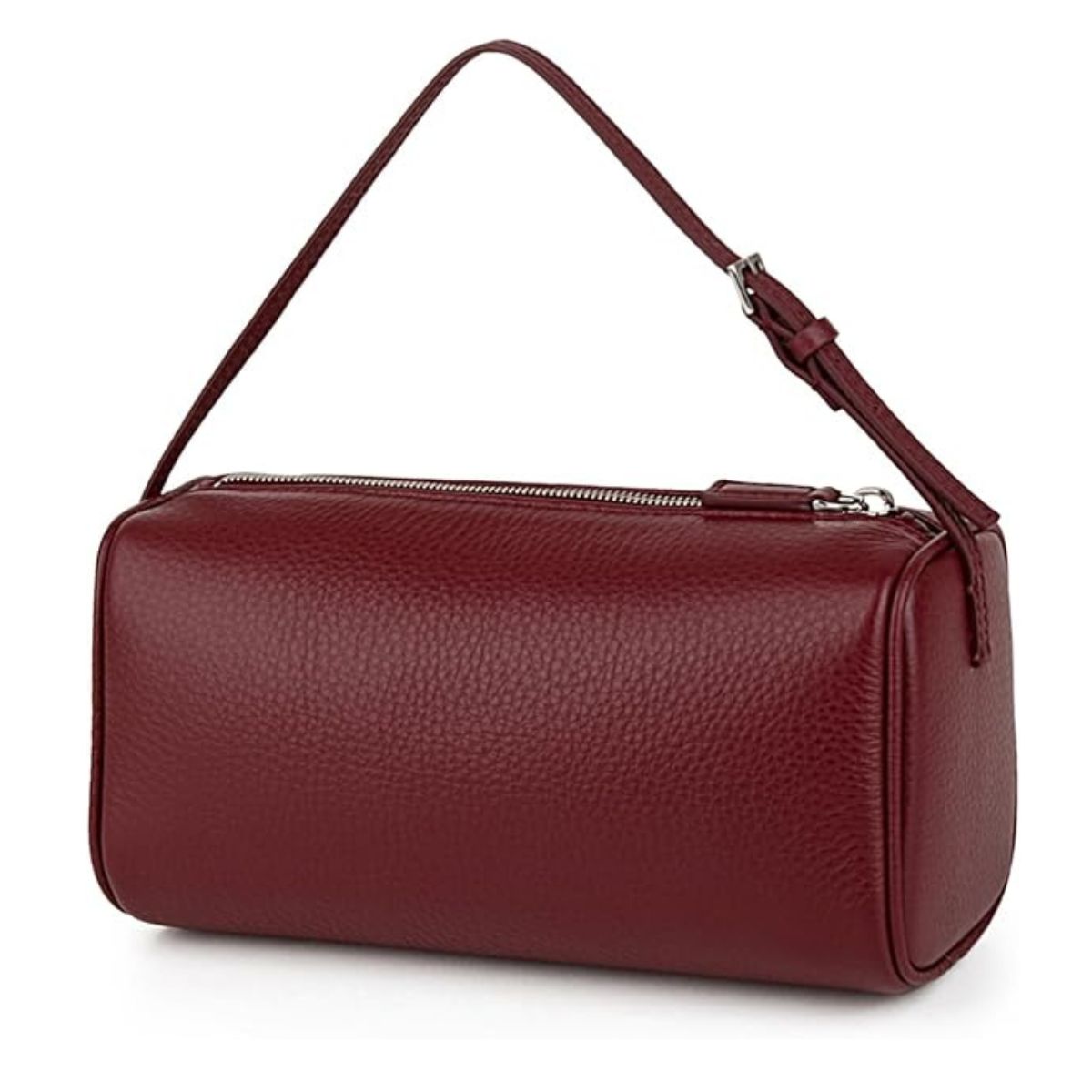 Donnain Premium Full-Grained Leather Crossbody Purses for Women, Hobo Bags for Women Crossbody With Adjustable Strap (wine Red)