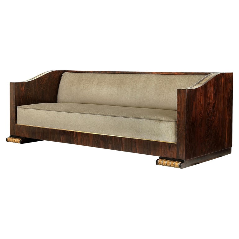 French Art Deco Sofa by Christian Krass