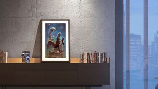 Best NFT displays: a digital frame sits on a shelf