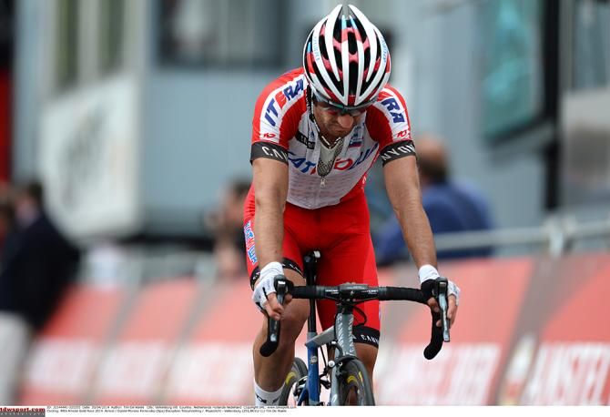 Dani Moreno (Katusha) seems dejected with 9th