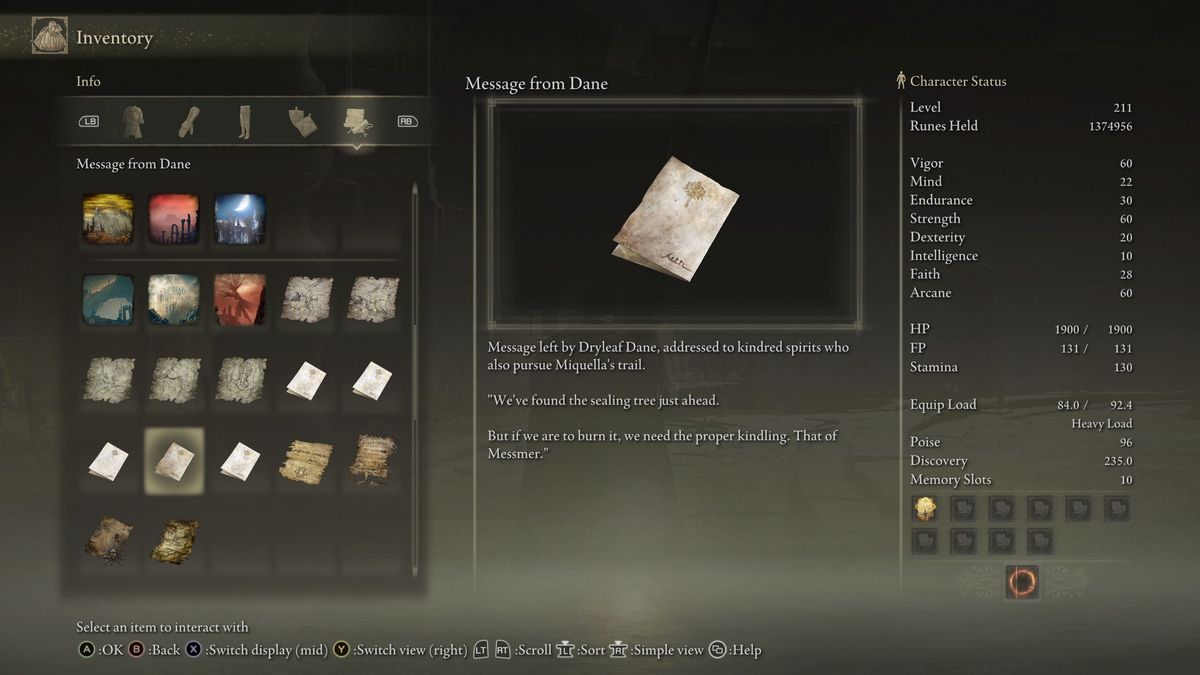 Elden Ring Leda quest - Message from Dane