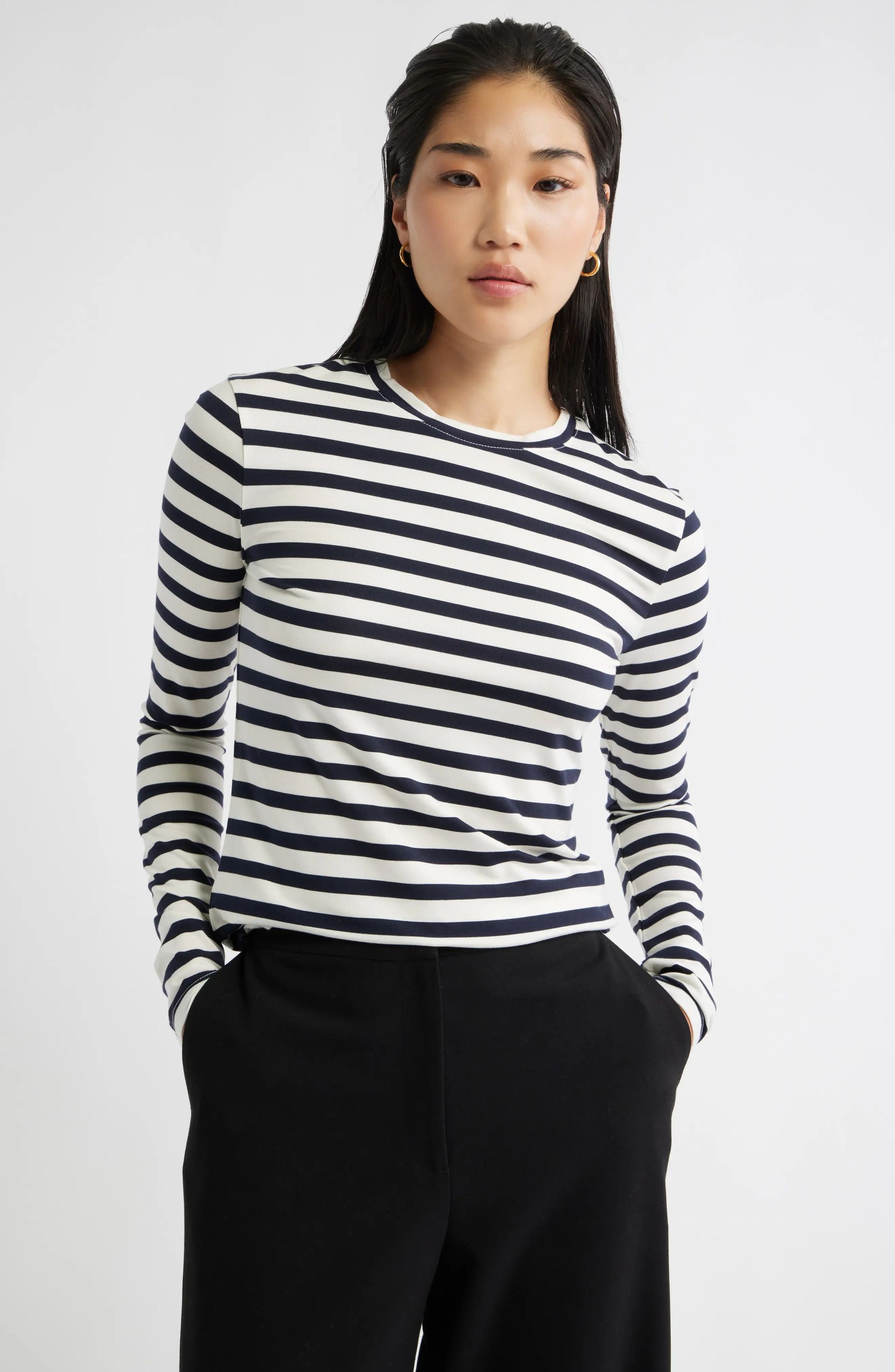 Nordstrom, Long Sleeve Crewenck T-Shirt