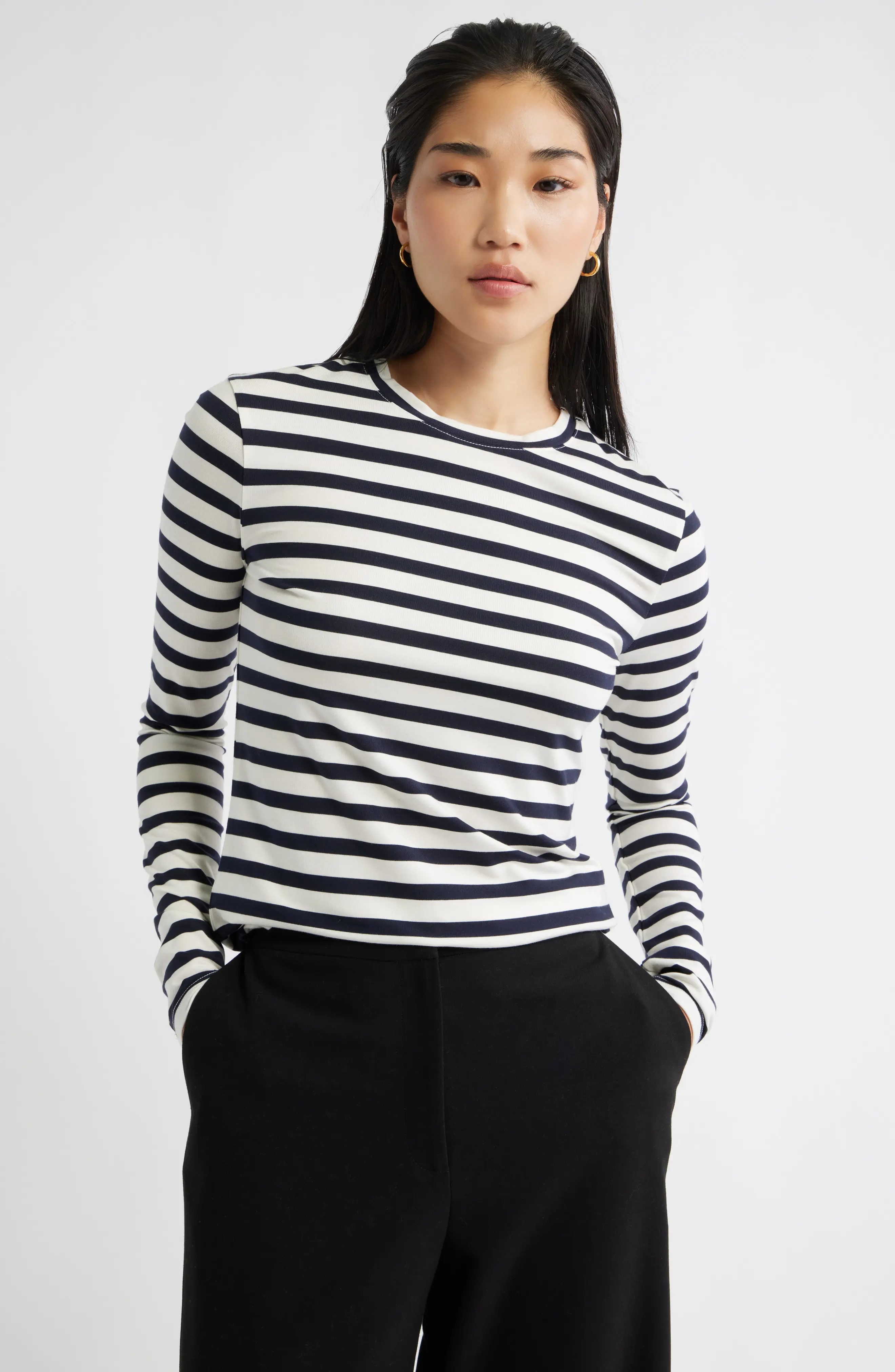Nordstrom, Long Sleeve Crewenck T-Shirt