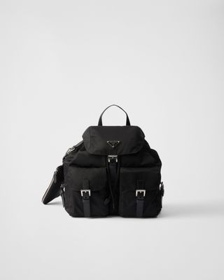 Re-Nylon Medium Backpack With Pouch