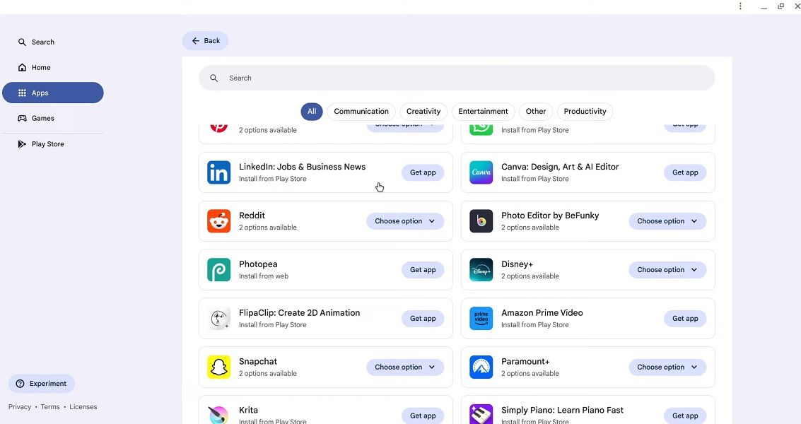A look at the "App Mall" app tab, which is coming for the ChromeOS.