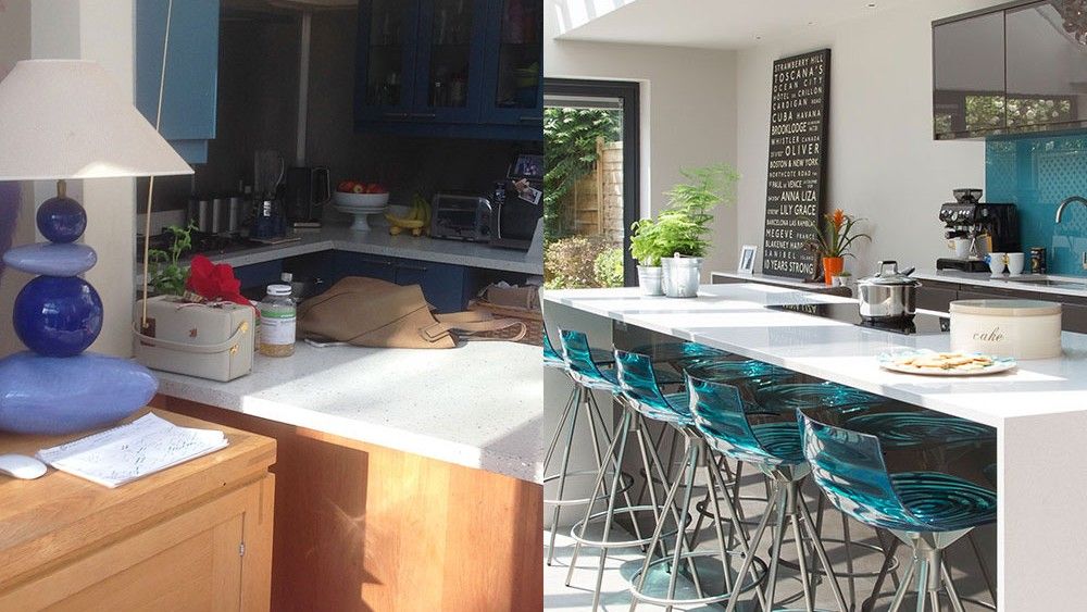 kitchen makeover before and after