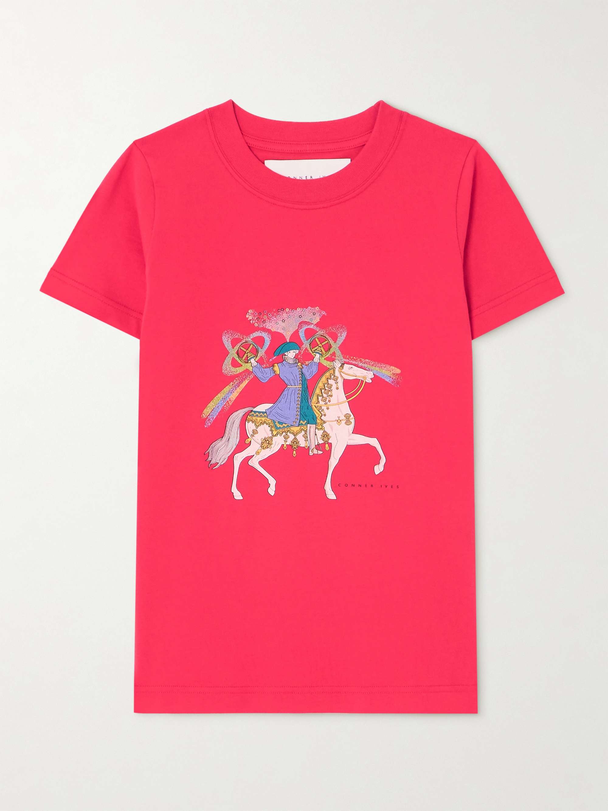 Camelot Printed Organic Cotton-Jersey T-Shirt