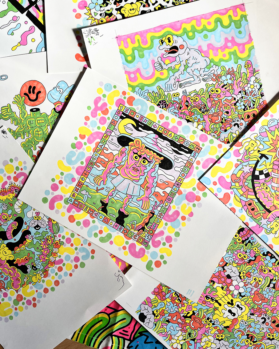 Sam Taylor's bold and bright illustrations