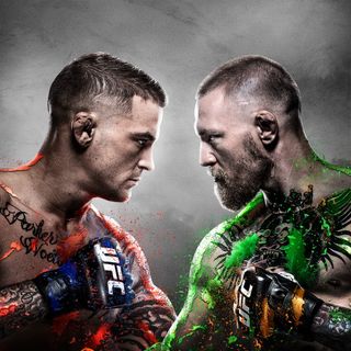 Poirier and McGregor in UFC 257