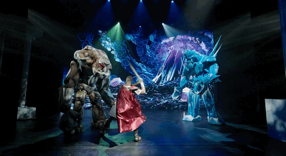 Disney didn’t animate Hercules’ Titans for its show on Disney Destiny — it engineered them