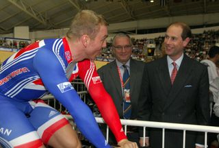 Chris Hoy meets Prince Edward