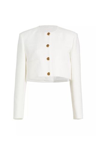 Pia Cotton-Blend Tweed Crop Jacket