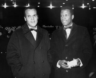 celebrity bffs Harry Belafonte and Sidney Poitier