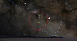 Sunday, February 11 pre-dawn – Old Moon meets Saturn
