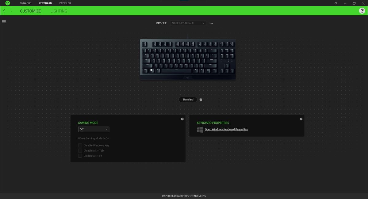 Razer BlackWidow V3 Tenkeyless