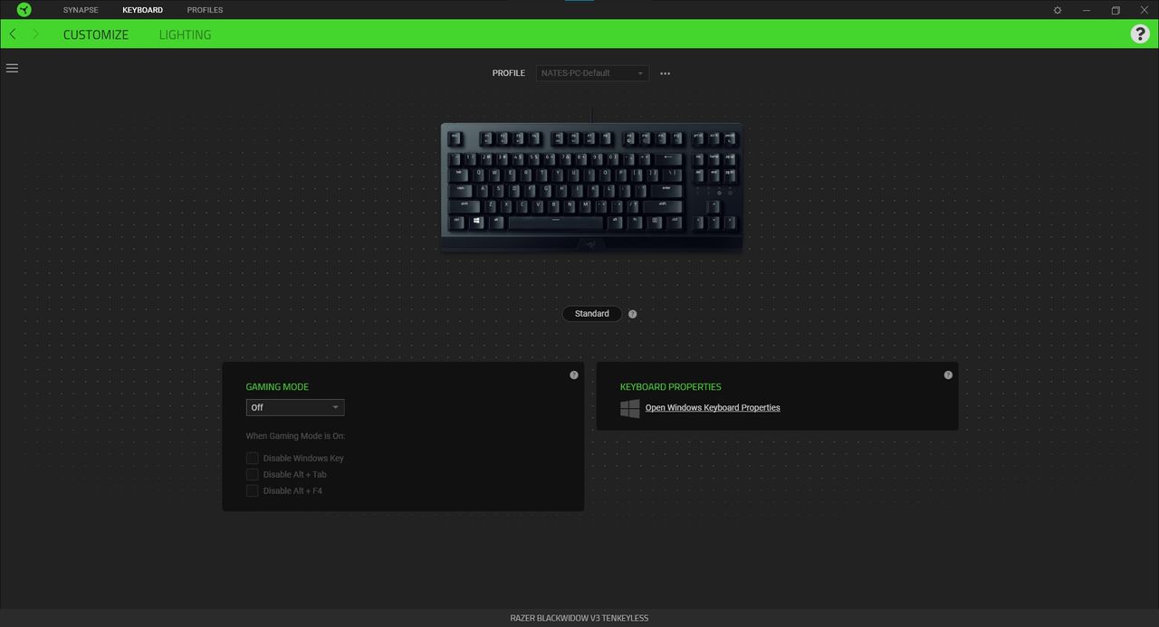 Razer BlackWidow V3 Tenkeyless