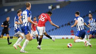Mason Greenwood scored one and provided another in Tuesday's 3-0 triumph at the Amex