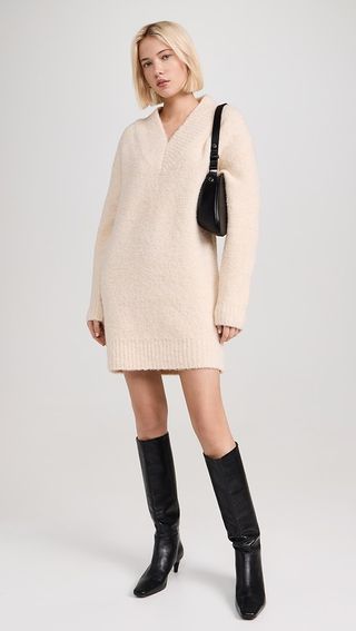 English Factory V Neck Knit Dress