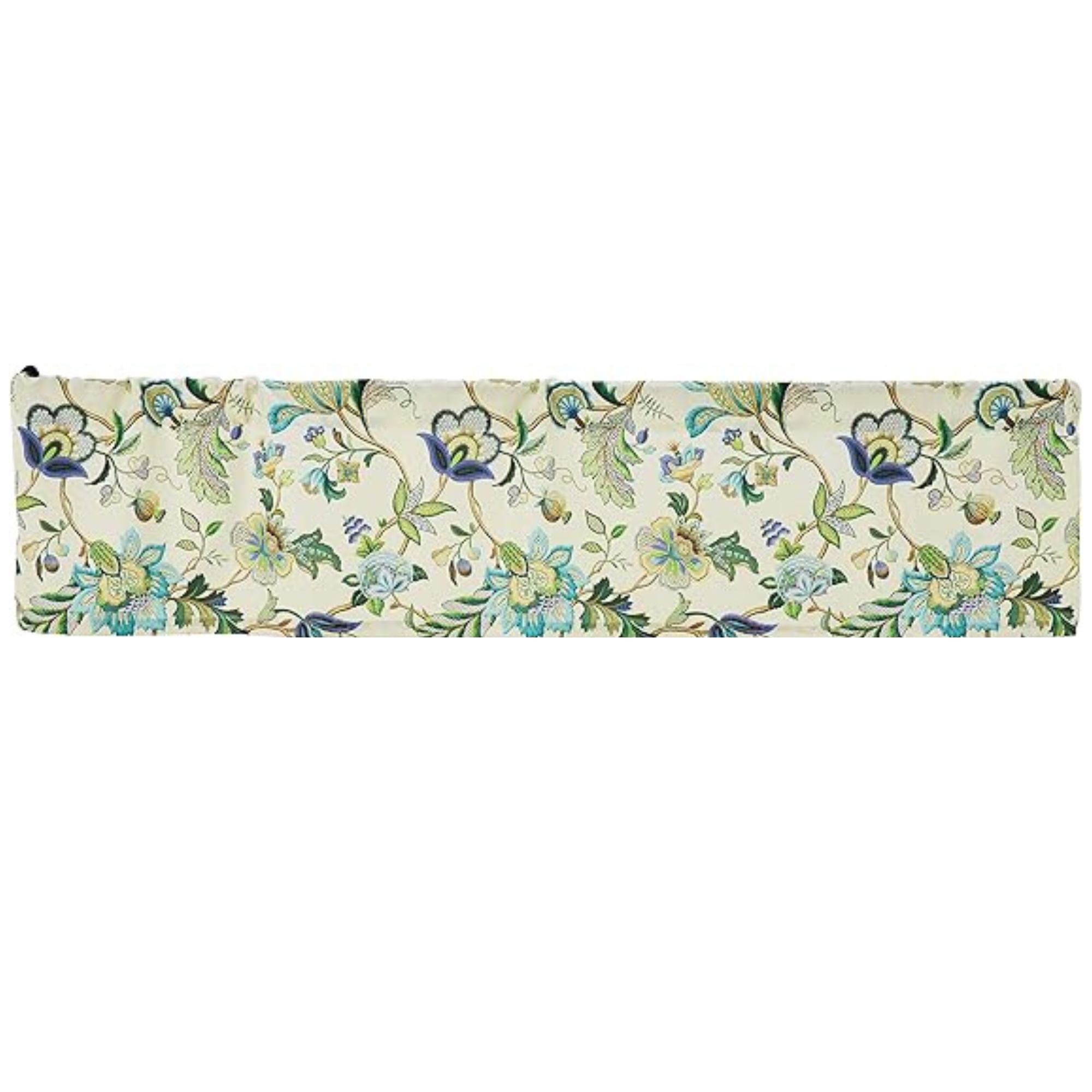Ellis Curtain, Ellis Curtain Brissac Tailored Valance (Blue)