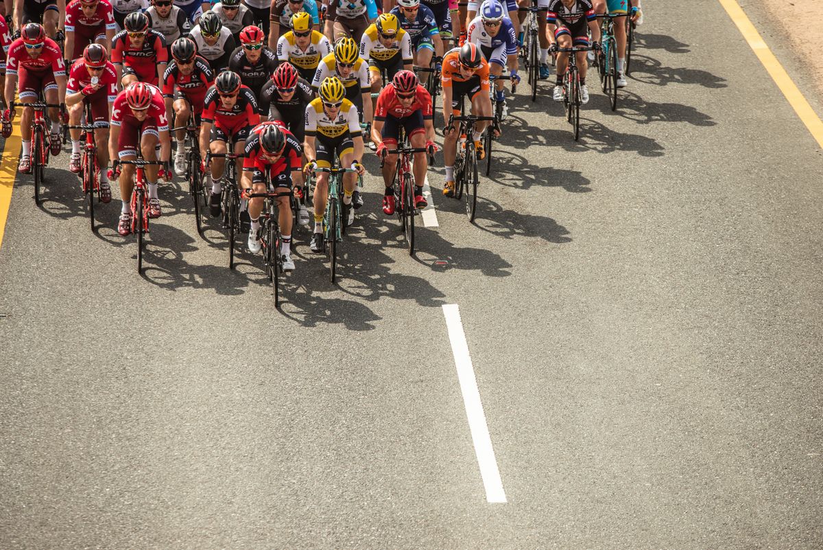The head of the peloton
