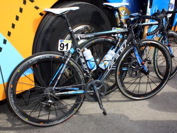 Tyler Farrar (Garmin-Transitions) set off from Antwerp aboard his usual Felt F1 but we expect him to use the team's slightly tweaked variants come Sunday's Paris-Roubaix.