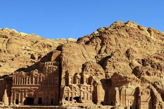 Petra's temples, tombs, theaters and other buildings are scattered over 400 square miles.
