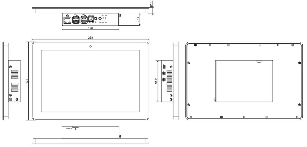 EDATec Pi 5 Industrial Cases