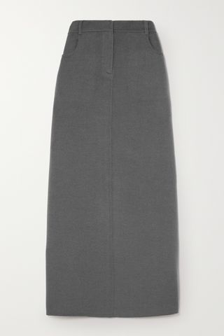 Malvo Wool-Blend Maxi Skirt