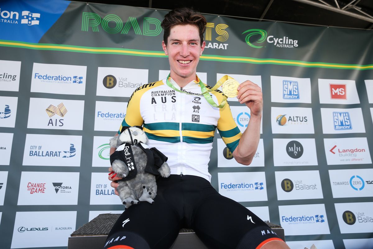 Under 23 Australian criterium champion Jarrad Drizners