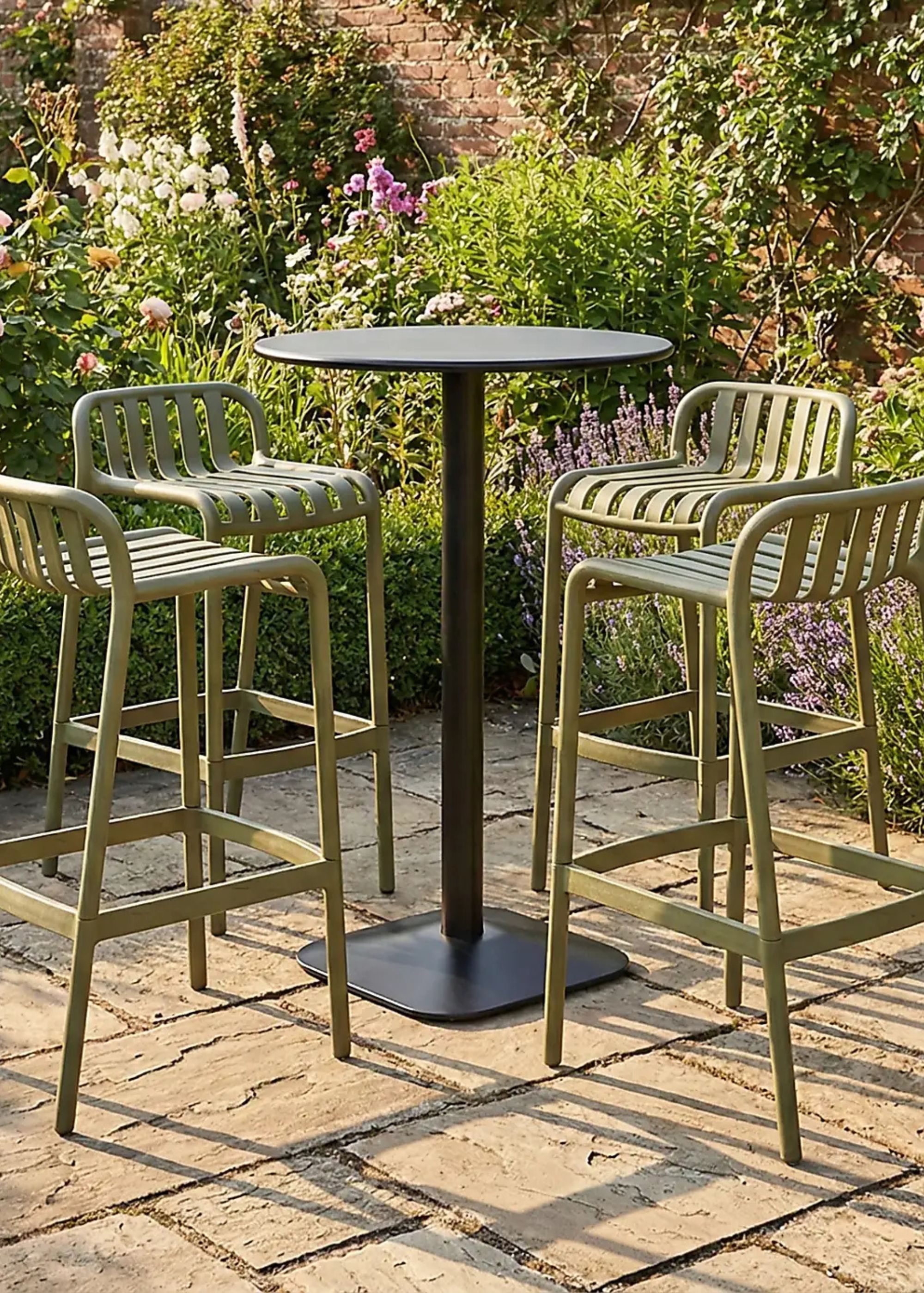 Dunelm, Emil Round Bar Table With 4 Elsa Barstools