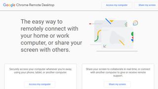 Chrome Remote Desktop website screenshot