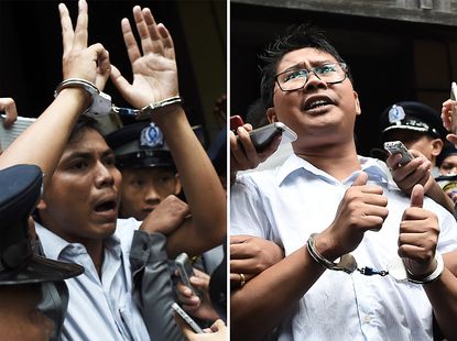 Journalists Kyaw Soe Oo and Wa Lone have been sentenced to seven years.