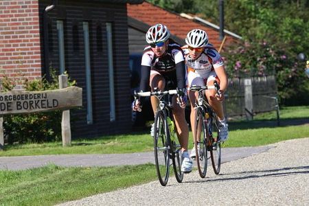 Elke Gebhardt (Noris Cycling) was awarded the combativity prize for her attack in the stage.