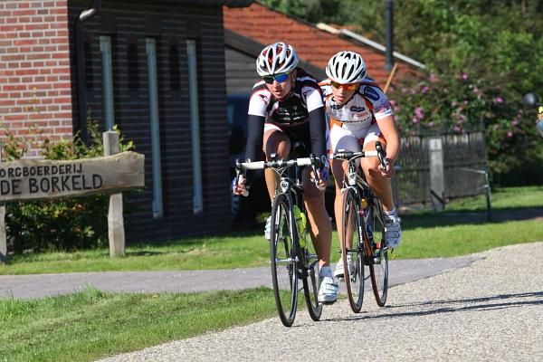 Elke Gebhardt (Noris Cycling) was awarded the combativity prize for her attack in the stage.